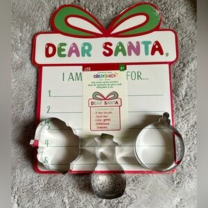 Christmas cookie cutter and list package